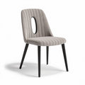 Sedia con struttura in metallo e rivestimento in tessuto per cucina – 45 x 50 x 85 cm