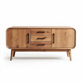 Mobile contenitore in legno per soggiorno con cassetti – 150 x 45 x 70 cm