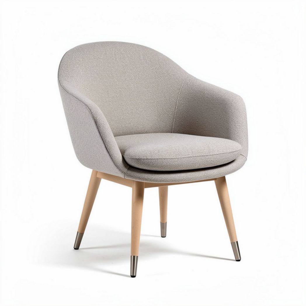 Poltrona in tessuto per soggiorno – 80 x 75 x 85 cm