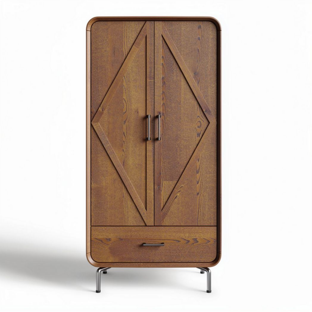 Armadio in legno con due ante per camera da letto – 180 x 90 x 45 cm
